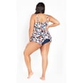 thumbnail image 6 of Avenue Women's Plus Size Sharkbite Print Tankini Top, 6 of 6