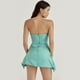 thumbnail image 5 of Mini vestido de tubo sin mangas de corte bajo para mujer, vestido corto ajustado con hombros descubiertos, vestido de fiesta de noche - Azul, 5 of 6