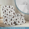 thumbnail image 4 of Renewold Dachshund Paw Gray Recliner Chair Cover Thick Reclining Cover Stay in Place Lazy Boy Recliner Chair Slipcover 4 Pieces Living Room Home Decor Heavy Duty, 4 of 8