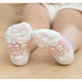 thumbnail image 5 of Baby Girls Non-Slip Socks Toddler Combed Cotton Socks Baby Newborn Cartoon Socks Anti-Slip Crew Socks for Infants, 5 of 5