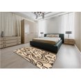 thumbnail image 5 of Ahgly Company Machine Washable Indoor Rectangle Transitional Saddle Brown Area Rugs, 2' x 4', 5 of 7