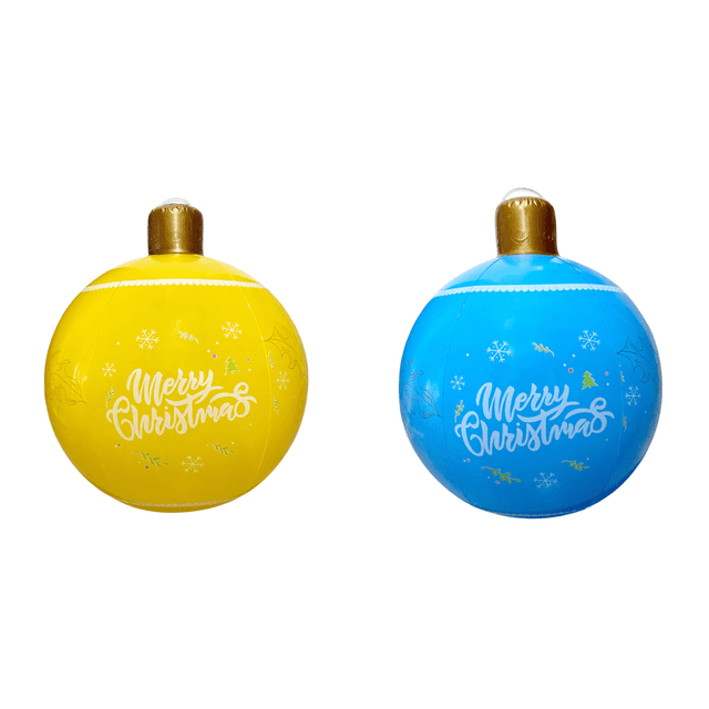 Navidad Inflable PVC 24 Pulgadas Decorada Al Aire Libre () Amarilla