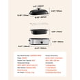 thumbnail image 4 of VEVOR Roaster Oven, 18QT Electric Roaster Oven, 150-450℉ Adjustable Temperature Electric Roasting Pan with Self-Basting Lid, Cool-Touch Handle, Defrost & Warm Function, Stainless Steel Turkey Ovens, 4 of 9