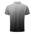 thumbnail image 6 of Vetsdori Mens Short Sleeve Shirts Polo Summer Pullover Gradient Work Casual Graphic Collar T-Shirts for Men, 6 of 6