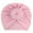 Pink, variant on Baby Cotton Turban Hat with Knot, Solid Color Stretch Headband for Toddler Boys Girls
