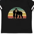 thumbnail image 4 of Inktastic Gorilla Retro Sunset Jungle Animal Boys or Girls Toddler T-Shirt, 4 of 5