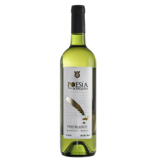 Vino Blanco Vinos Del Marques Poesía De La Marquesa 750 ml Vid Mexicana Vino Blanco