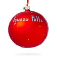 thumbnail image 2 of Iguazu Falls, Brazil and Argentina Glass Ball Christmas Ornament 4 Inches, 2 of 4
