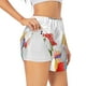 thumbnail image 1 of Balery Summer Gnome Pantalones cortos deportivos para mujer con forro y dos bolsillos, elásticos, para entrenamiento, gimnasio, yoga-Large, 1 of 7