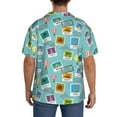 thumbnail image 6 of Picia World Travel1 Men's Linen Shirts Short Sleeve Cuban Beach Shirts Casual Shirts Button Down Shirt for Men Beach Summer Wedding Shirt-XX-Large, 6 of 7