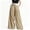 Khaki Pants, variant on Htigea Womens High Waist Palazzo Pants Pleated Wide Leg Suit Pant Trendy Date Night Evening Party Trousers with Pockets Wine S