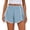 Light blue, variant on YVNAURA Women's 2026 High Waisted Pleated Track Shorts with Pockets Flowy Athletic Running Shorts Quick Dry 2 in 1 Tennis Golf Workout Summer Shorts,Black,XXL