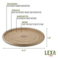 thumbnail image 2 of Lexa Bamboo Serving Tray, 16 Inch, Black Bamboo, 2 of 9