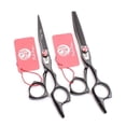 thumbnail image 5 of Juego de tijeras de peluquería de acero japonés de 15 cm (6 pulgadas) con kit de tijeras de entresacar., 5 of 5