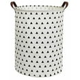 thumbnail image 1 of HIYAGON Grande Taille Paniers de Rangement en Toile avec Poignée, Pliable & Commode Maison Organisateur Conteneurs pour Jouets Enfants, Vêtements de Bébé (Triangle), 1 of 2