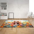 thumbnail image 2 of Welcome Spring Summer Cocker Spaniel Portrait Flower Blue Sky Indoor Rug Cockers Dog Lover Gifts Carpet Living Bed Room Sofa Home Decor - 12001, 2 of 5