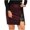 Wine, variant on Women Faux Leather Skirt High Waist Slit Hem PU Bodycon Pencil Mini Skirts