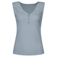 Womens Tank Top Clearance Women's Vneck undershirt sleeveless button