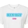 thumbnail image 3 of Barbie The Movie - Kenrgy Blue - Juniors Cropped Cotton Blend T-Shirt, 3 of 5