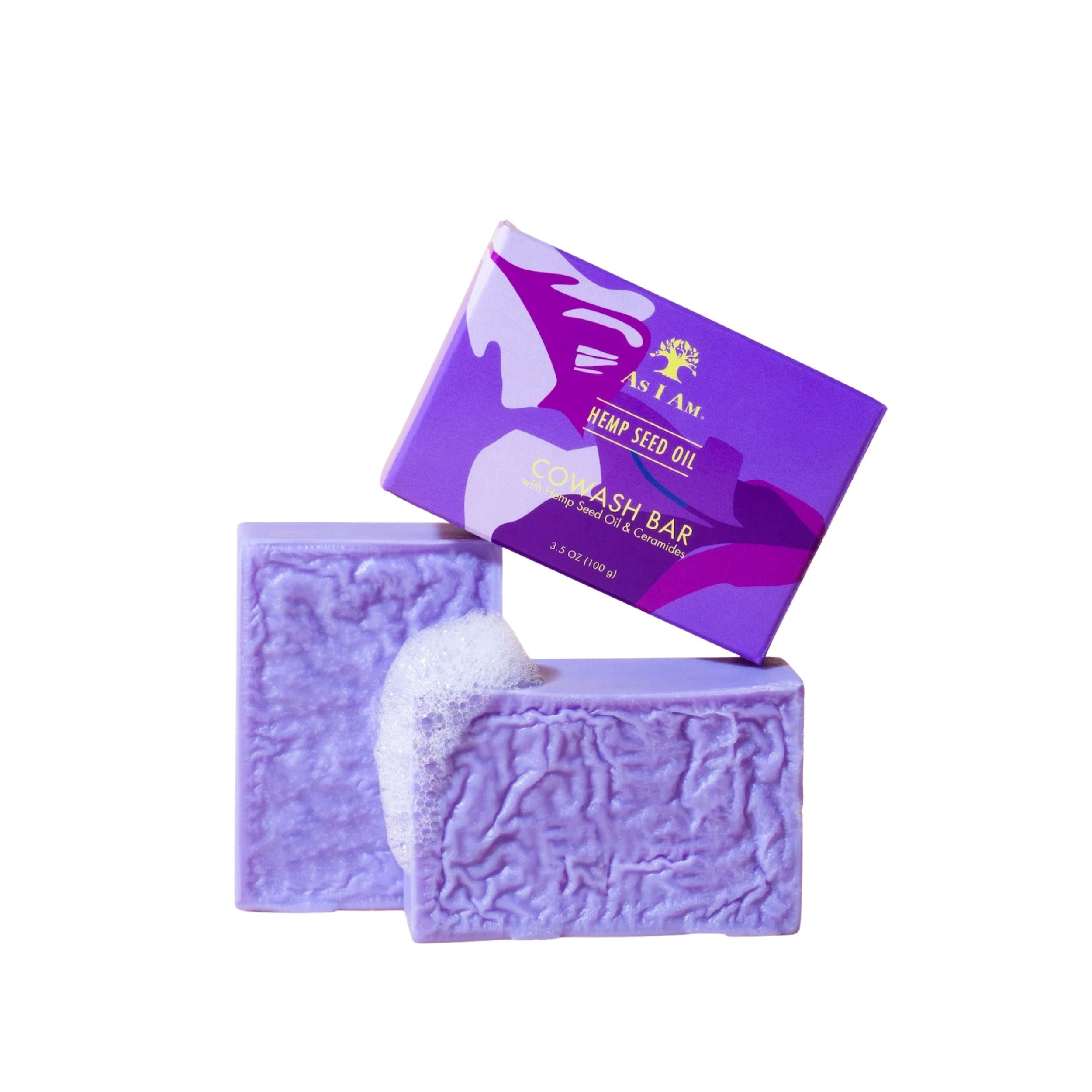 As I Am Hemp Seed Oil Cowash Bar - 3.5 ounce - with Ceramides, Calendula, & Betaine