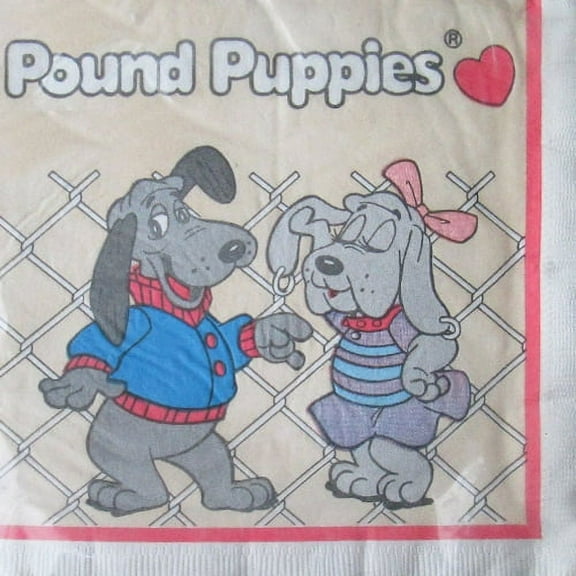 Pound Puppies Vintage 1986 Lunch Napkins (16ct)