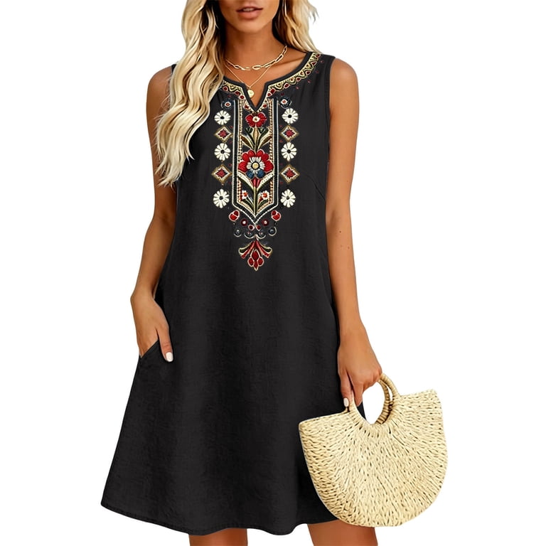 mexican embroidered mini dress Mornings In Mexico Embroidered Mini Dress