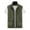 Army Green Jacket for Men, variant on hopeusince Men's Lightweight Mesh Breathable Sleeveless Zip-Up Stand Collar Multi-Pockets Quick Dry Travel Vest Black XXXXXL