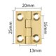thumbnail image 4 of Bisagra de puerta resistente de cobre, 6 unidades, silenciosa, para muebles y puertas de casa (1 pulgada), 4 of 8