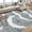 Grey, variant on Washable Area Rug 5x7 Modern Wave Striped Rugs for Living Room Non-Slip Soft Area Rug for Bedroom Printed Abstract Carpet for Playroom Nursery Kid Room Dining Room, Grey
