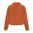 thumbnail image 7 of Women Autumn And Winter Fashion Cropped Jackets Button Cropped Jacket Tops Long Sleeve Shirts, 7 of 7