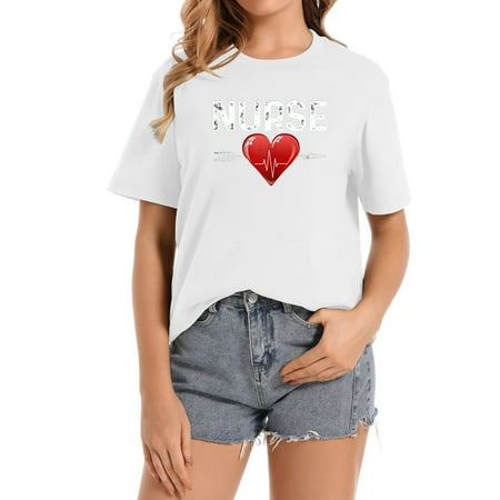 Womens Nurse Day Appreciation Nurse Week Cute Nurse Life Tee T-Shirt