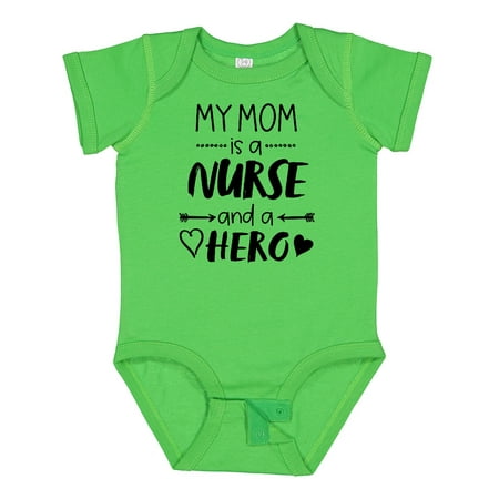 

Inktastic My Mom is a Nurse and a Hero Gift Baby Boy or Baby Girl Bodysuit