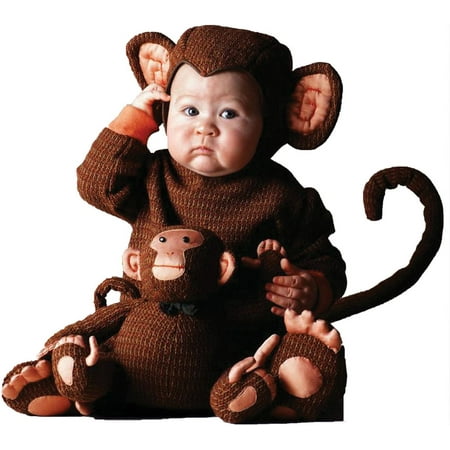 Brown and Pink Tom Arma Monkey Toddler Halloween Costume - Large