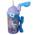 thumbnail image 2 of Frozen II Girls Canteen Water Bottle Anna Elsa Pop Up Lid Shoulder Strap, 2 of 5
