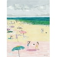 thumbnail image 2 of Stellar Design Studio 15x18 Black Ornate Wood Framed with Double Matting Museum Art Print Titled - Beach Days 2, 2 of 4
