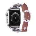 thumbnail image 7 of Worryfree Gadgets Leather Bands Compatible with Apple Watch Band 38/40/41mm iWatch Strap for Men Women, 7 of 7