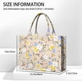 thumbnail image 3 of Large Capacity Tote Bag,Pioneer Flower Floral Print Pattern Handbag Fashion Luxury Tote Bag,15.7"x13"x 5.1" Inches,Laptop Compatible, 3 of 6