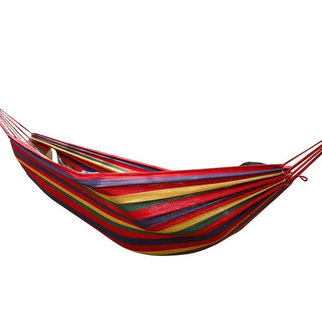 Hamaca para exteriores Hamaca de viaje Hamaca de lona Hamaca de palo curvo Hamaca de palo curvo simple y doble Productos de ocio