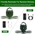 thumbnail image 2 of Moclever 3 in 1 Portable Camping Ceiling Fan with Light, 5200mAh Power Bank Hanging Tent LED Fan with 3 Fan Speed 3 Light Brightness Smart Timer Display Remote Control, Green, 2 of 14