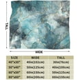thumbnail image 3 of Marble Art Gold Blue Pattern Fleece Blanket Throw Lightweight Blanket Super Soft Cozy Bed Warm Blanket for Living Room/Bedroom All Season,Gift,60"x50", 3 of 6