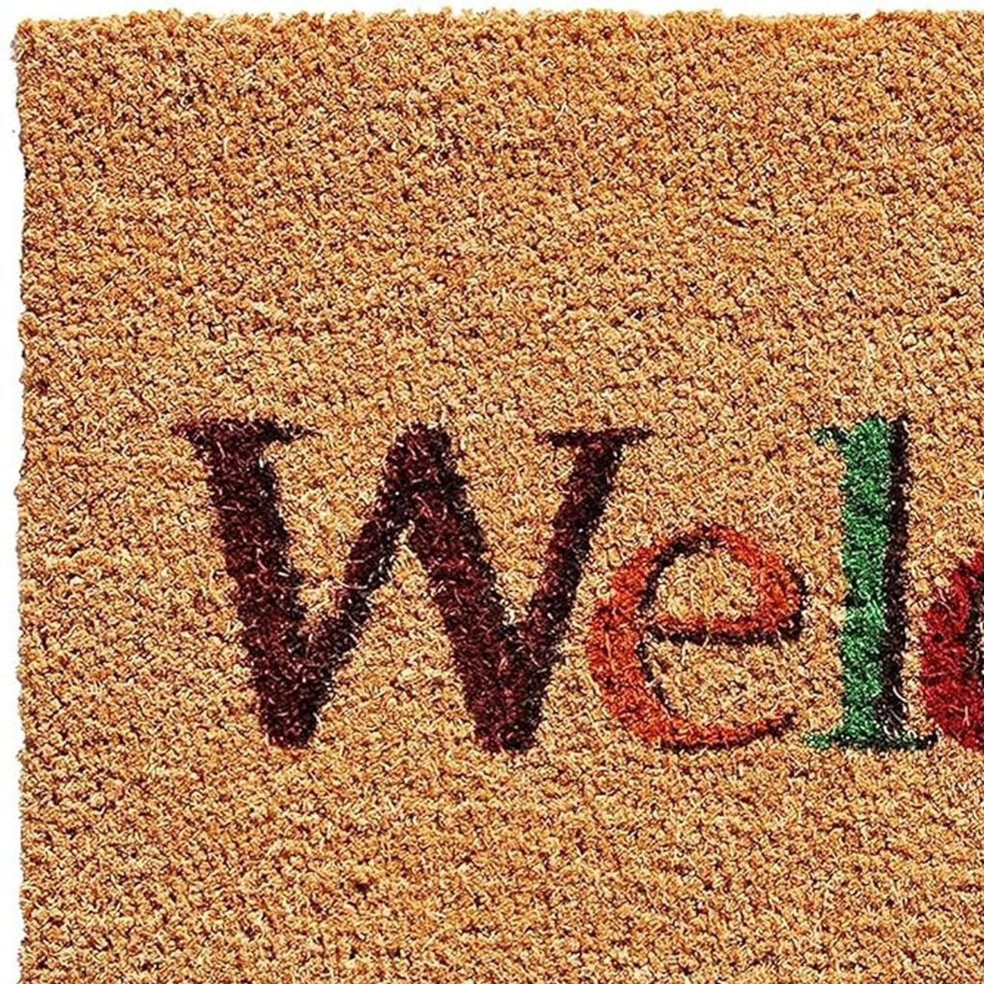 Fall Welcome Outdoor Coir Door Mat