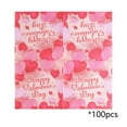 thumbnail image 2 of Eespoir Valentines Day Paper Napkins, Disposable Patterns Napkins, Festive Decorative Table Napkins, For Valentines Day Table Setting, Party, 5 Pack 100 Sheets Total(E), 2 of 6