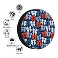 thumbnail image 4 of Fotbe colorful Polka dot bow Pattern Spare Tire Cover Thickening Universal Fit for Jeep, Trailer, RV, SUV, Truck, Tough Tire Wheel Soft Cover-16 inch, 4 of 6