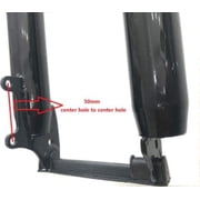 CDHPOWER Bike Suspension Fork 26 with Headset,Disc Brake,Black, Bicycle Fork 26 inch