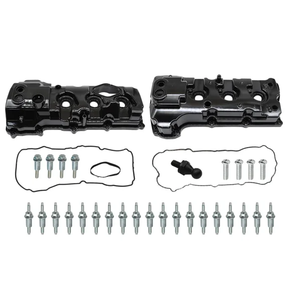 Woudy LH & RH Aluminum Valve Covers Set, for Ford F-150 Expedition Transit Navigator 3.5L V6 Turbo 2013-2022, Replace BL3Z-6582-H
