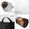 thumbnail image 6 of DouZhe Waterproof Collapsible Large Laundry Baskets, Abstract Tartan Prints Circular Hamper with Handles, 6 of 7