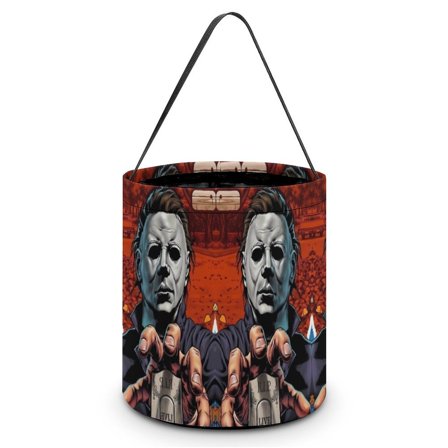 Michael Myers Halloween Candy Bag, Trick Or Treat Bags - Light Candy Buckets & Tote Bags for Halloween Parties