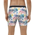 thumbnail image 4 of Picia Colorful Chameleons Pattern Men's Athletic Long Leg Briefs , Performance Stretch Underwear，Moisture-Wicking, 4 of 7