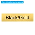 thumbnail image 6 of Uxcell 8"x2" Blank Name Plates, 12 Pack Custom Engraved Name Plate, Gold, Black, 6 of 6