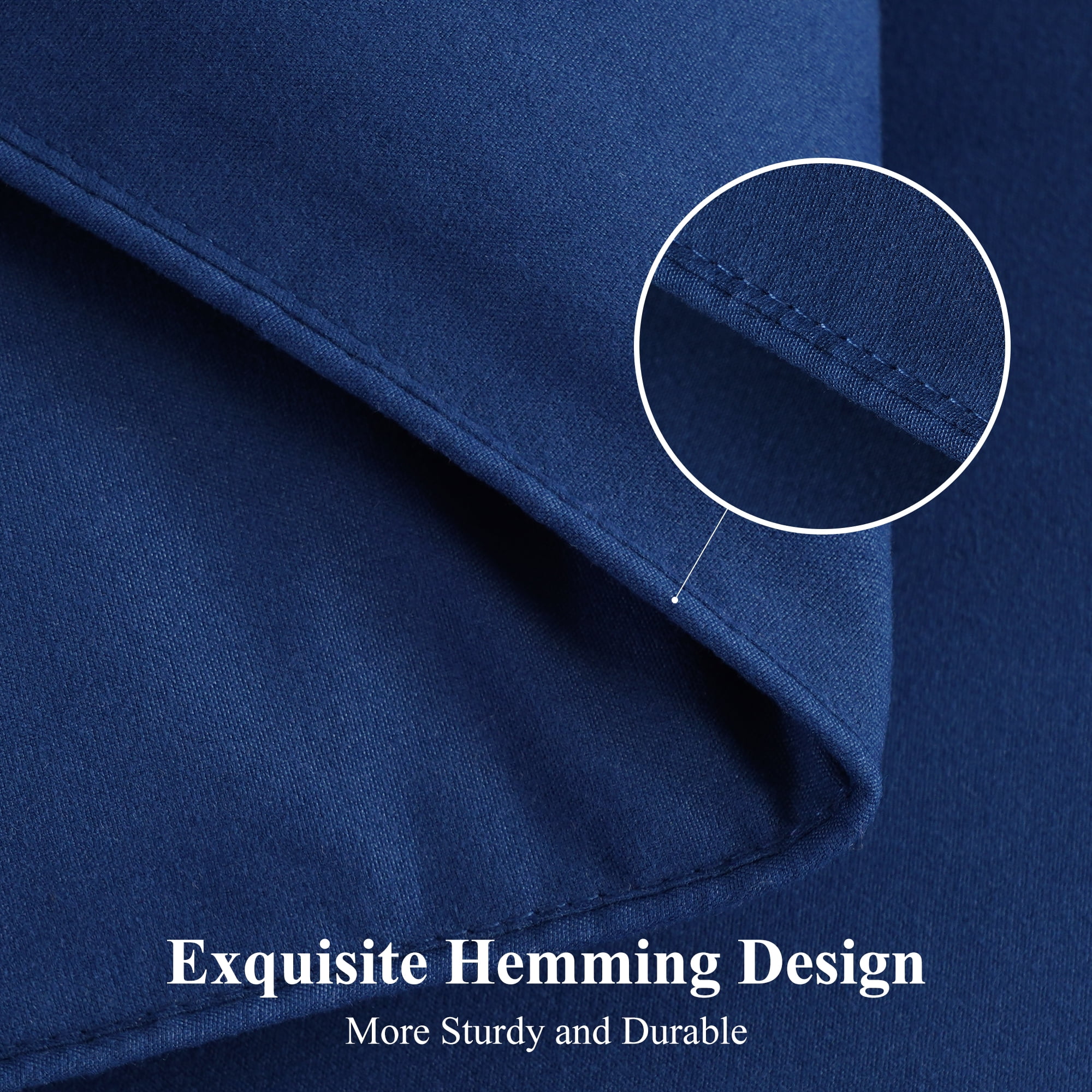 EMONIA Luxury 300GSM Comforter Duvet Insert,Quilted Comforters Full Size w 8 Tabs, Soft Down Alternative Bedding Blanket, Hotel Cooling Comforters All Season Duvet (Dark Blue, Full 86 x 82Inches)